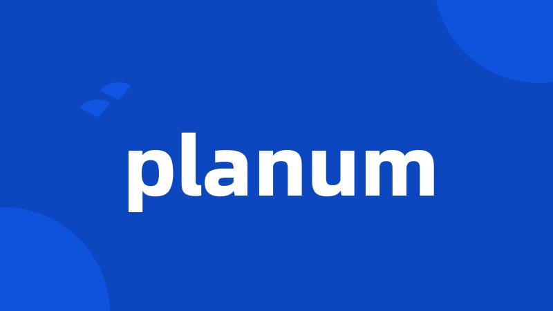 planum