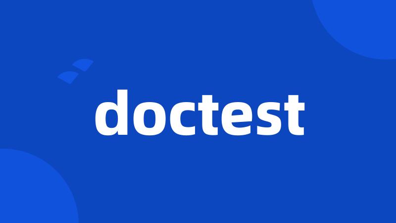 doctest