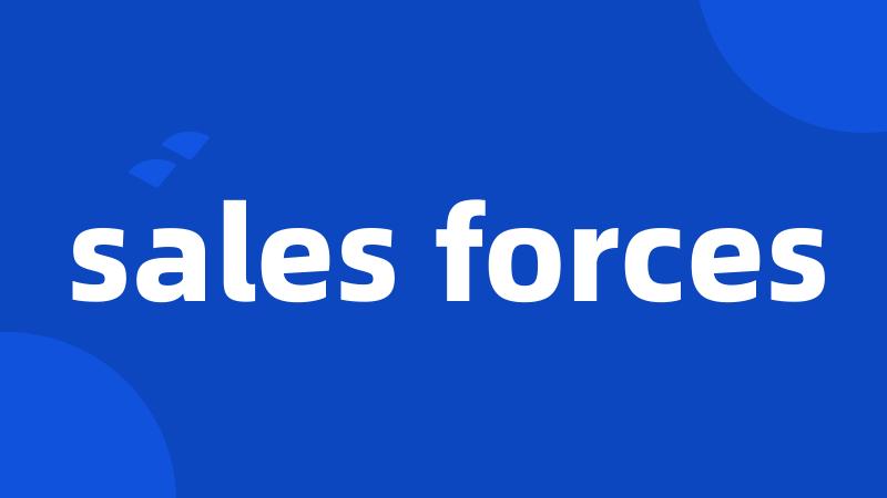 sales forces