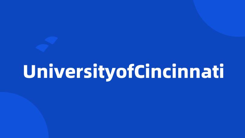 UniversityofCincinnati