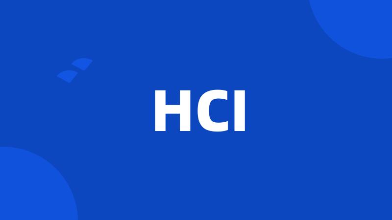 HCI