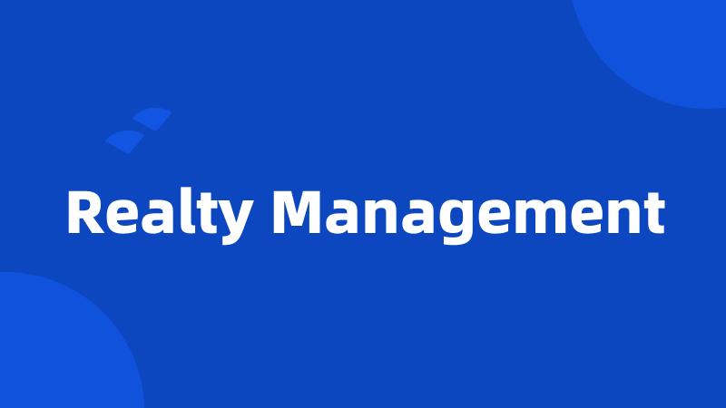 Realty Management