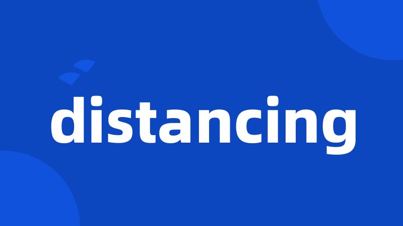 distancing