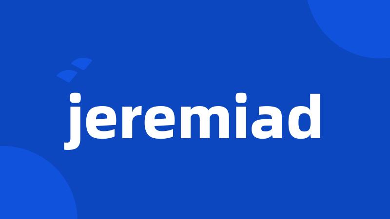 jeremiad