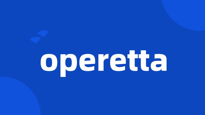 operetta