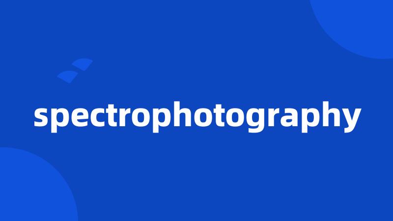 spectrophotography