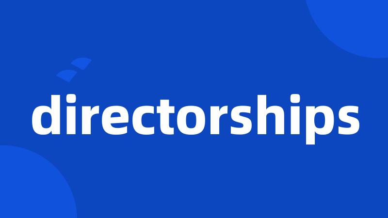 directorships