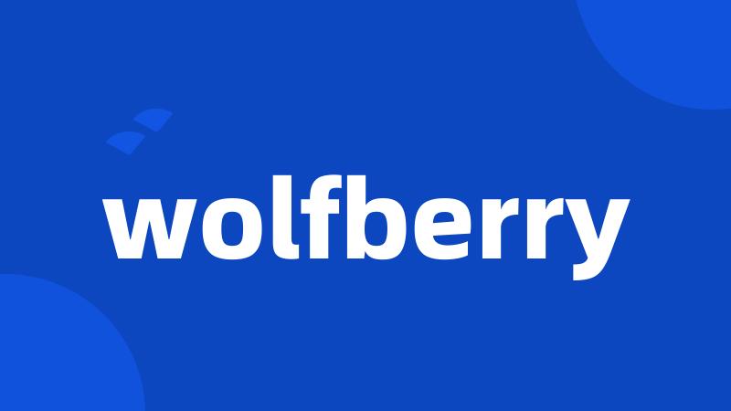 wolfberry