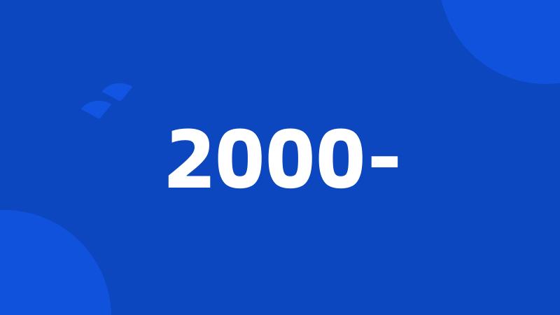 2000-