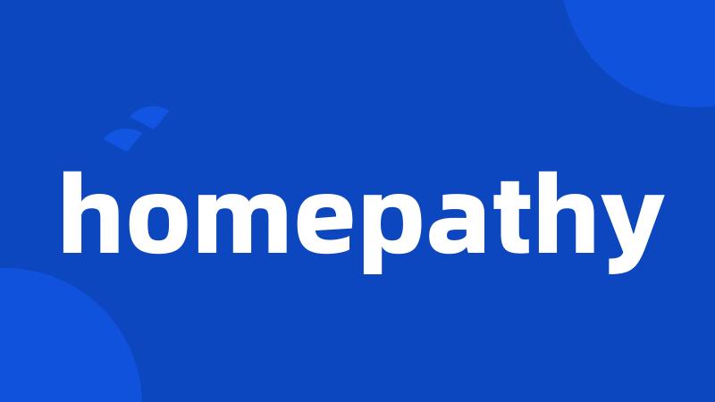 homepathy