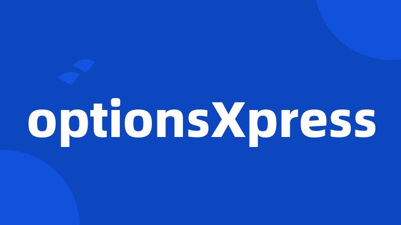 optionsXpress