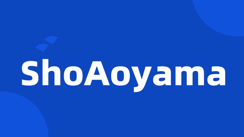 ShoAoyama