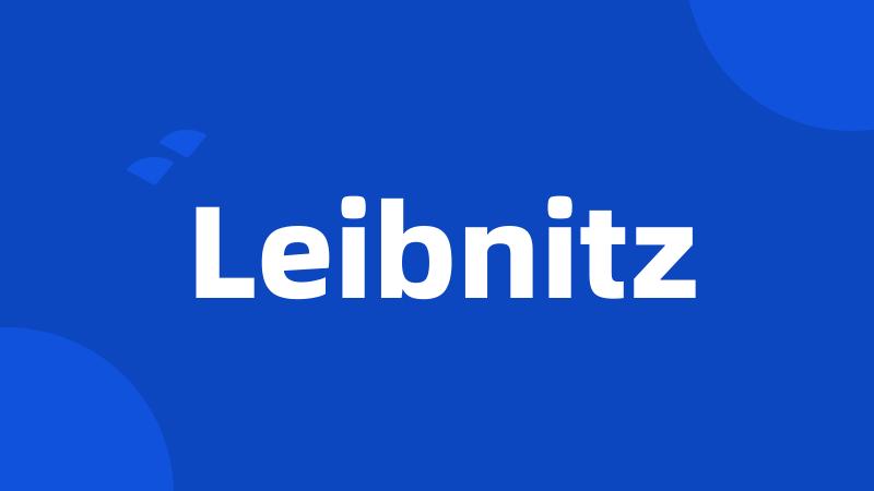 Leibnitz