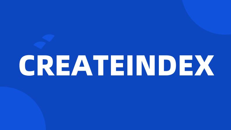 CREATEINDEX