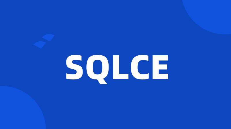 SQLCE