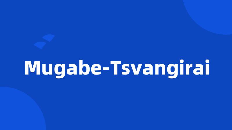 Mugabe-Tsvangirai