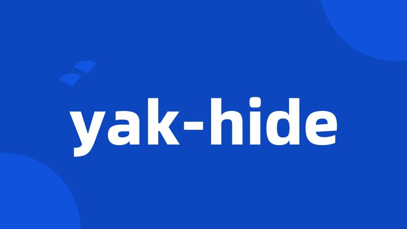 yak-hide