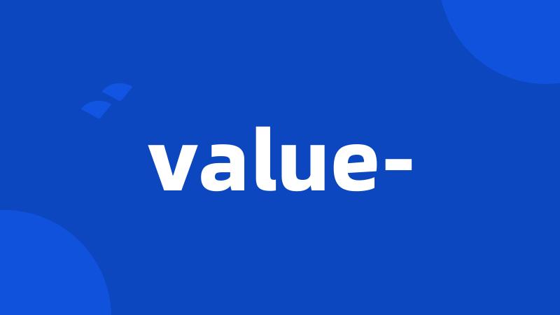 value-