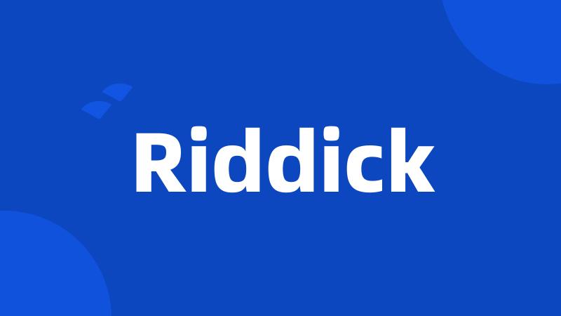 Riddick