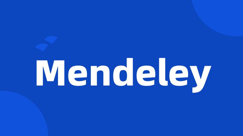 Mendeley