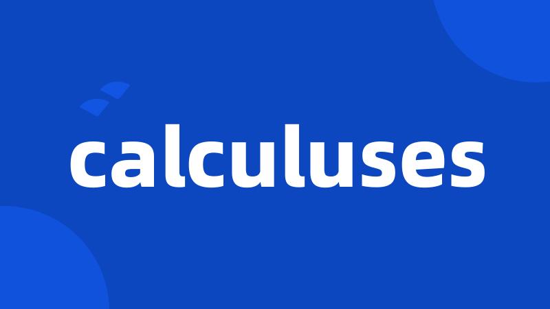 calculuses