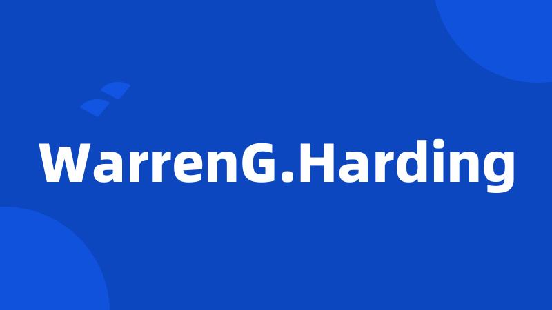 WarrenG.Harding