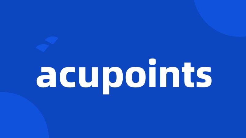 acupoints