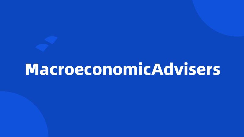 MacroeconomicAdvisers