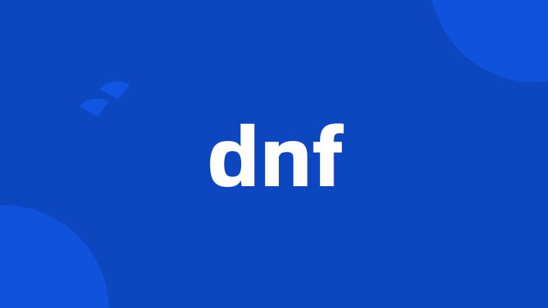 dnf