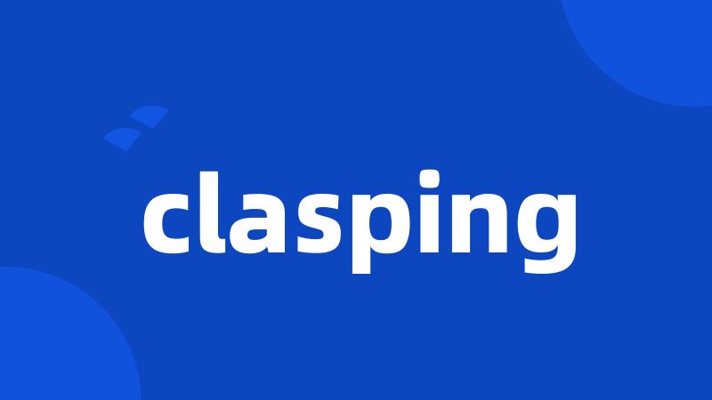 clasping