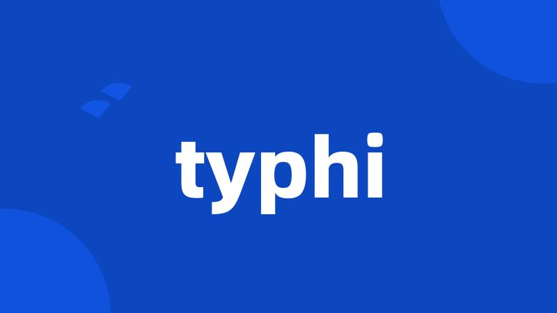 typhi