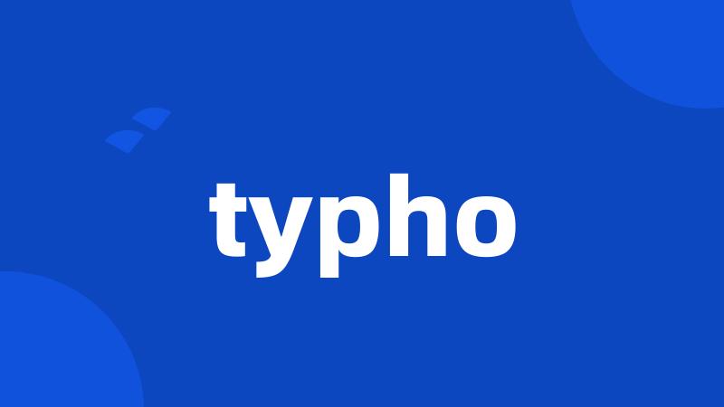 typho