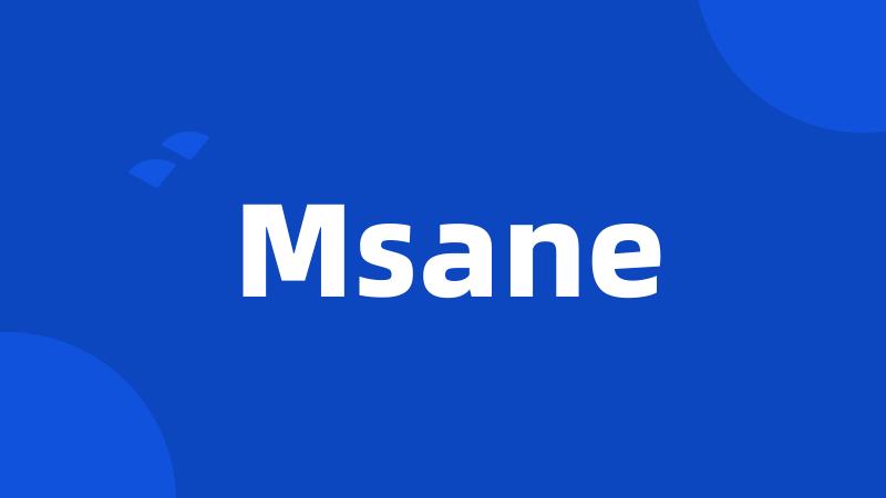 Msane