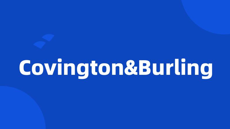 Covington&Burling