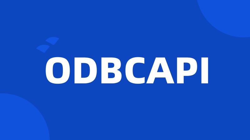 ODBCAPI