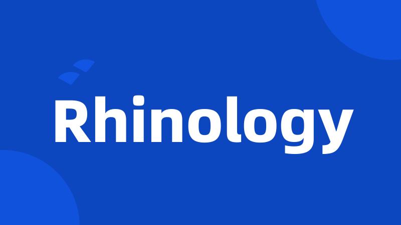 Rhinology