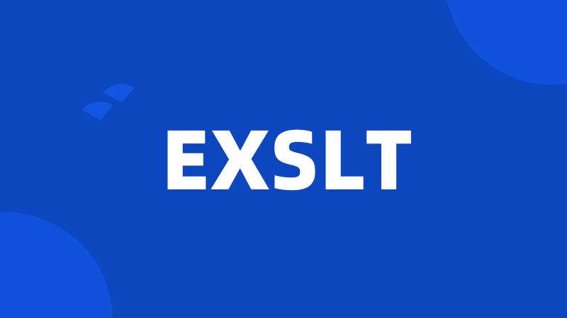 EXSLT