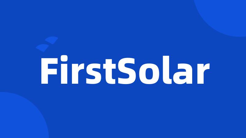 FirstSolar