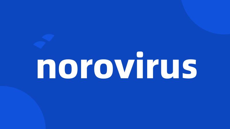 norovirus