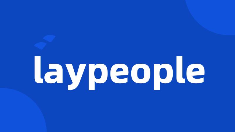 laypeople