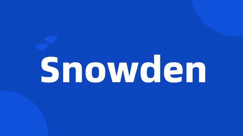 Snowden