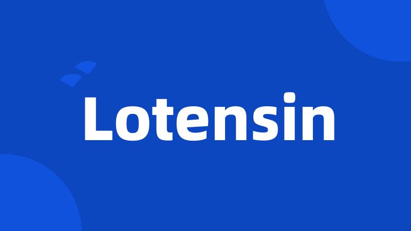 Lotensin