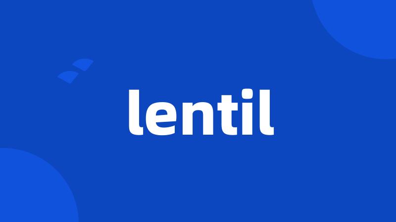 lentil