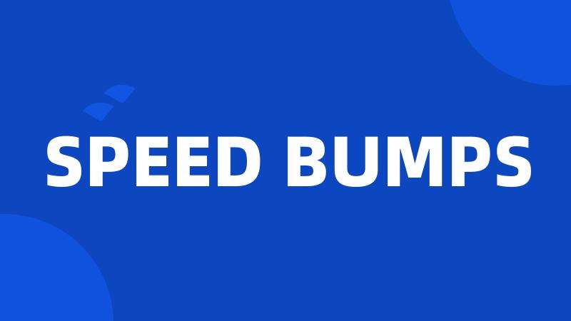 SPEED BUMPS