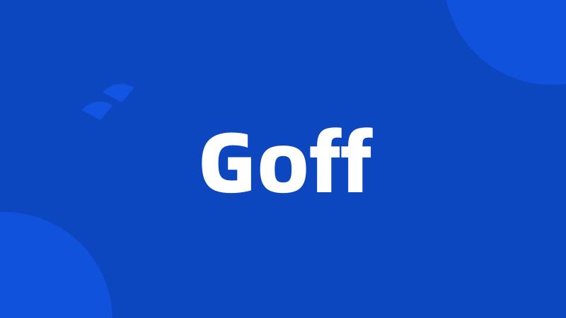 Goff