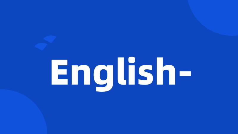 English-