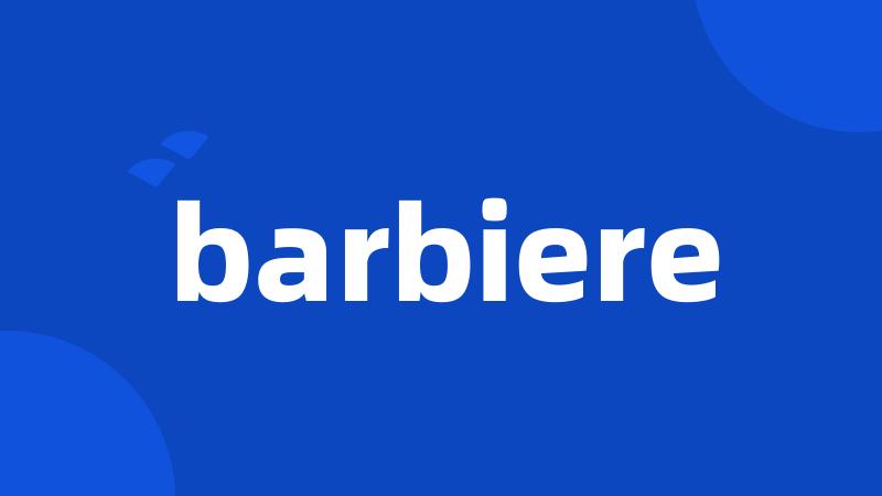 barbiere