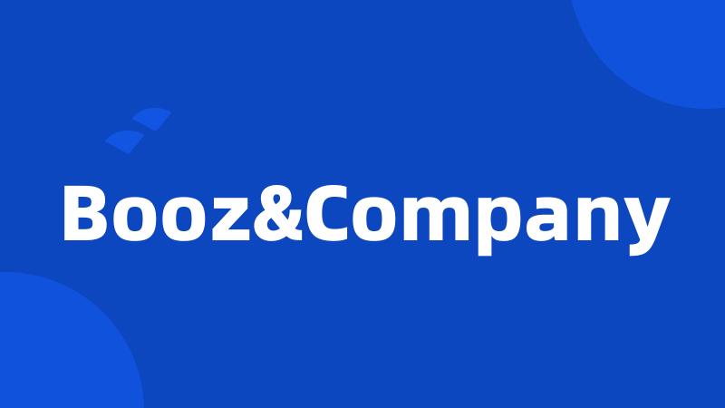 Booz&Company