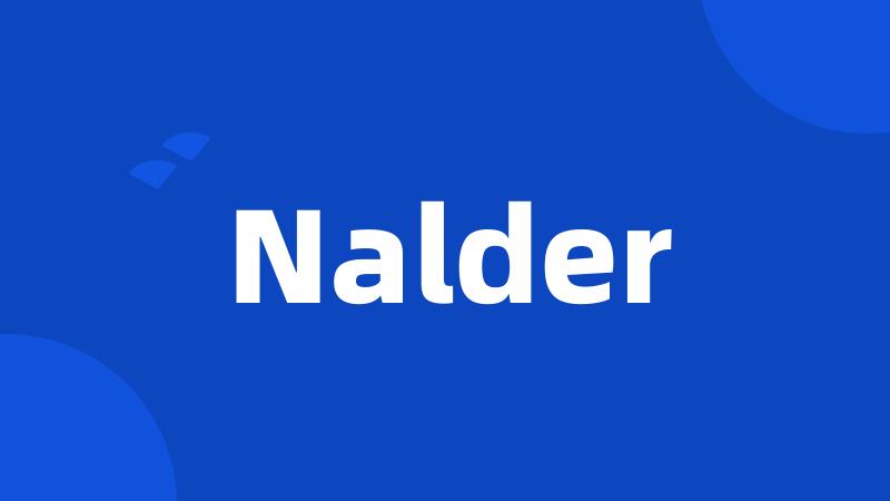 Nalder