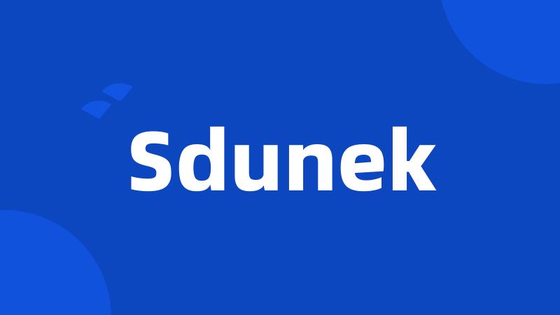 Sdunek